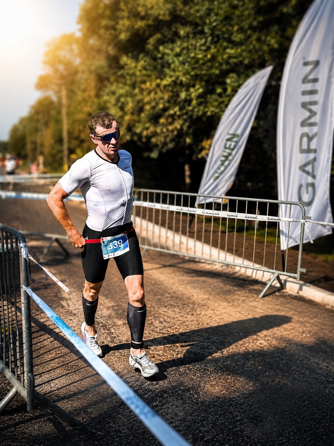 Strefa zmian podczas zawodów triathlonowych
